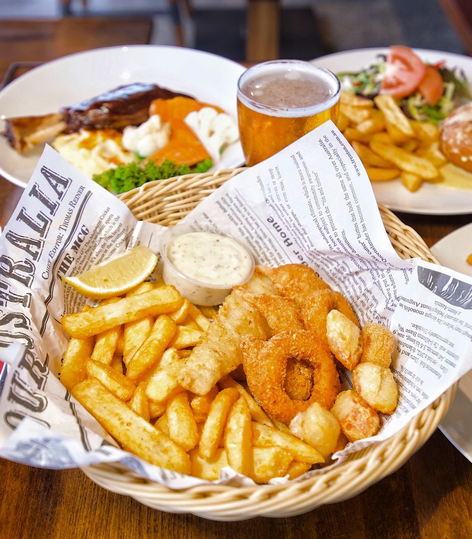 seafood basket at the Stock Hotel Toowoomba