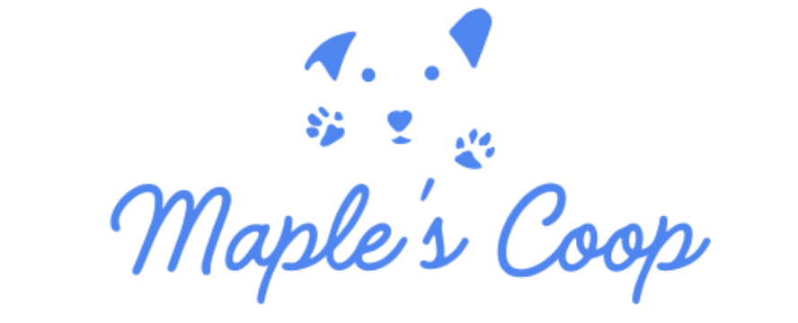 Blue logo of a dog with