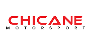 Chicane Motorsport logo in red and black text on a white background