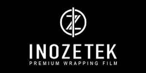 INOZETEK logo with circular emblem and the words “Premium Wrap Film” on a black background