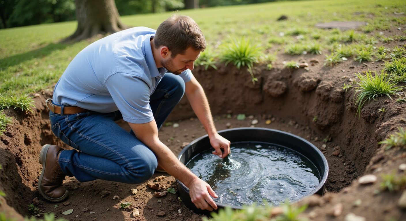 A woman is cleaning a garbage disposal with a blue towel.