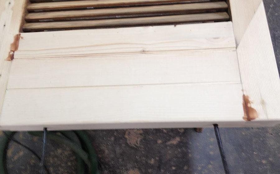 battente in legno da ristrutturare