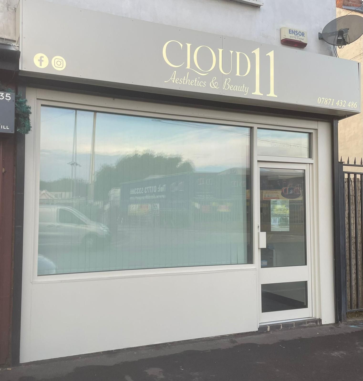 Spray Maestro after shop front spraying in Nottingham