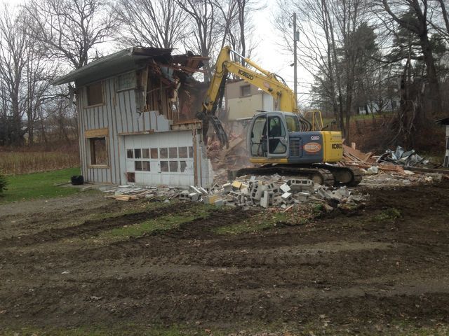 Demolishing House — Cranesville, PA — Brandon C. Kennedy Construction & Excavating