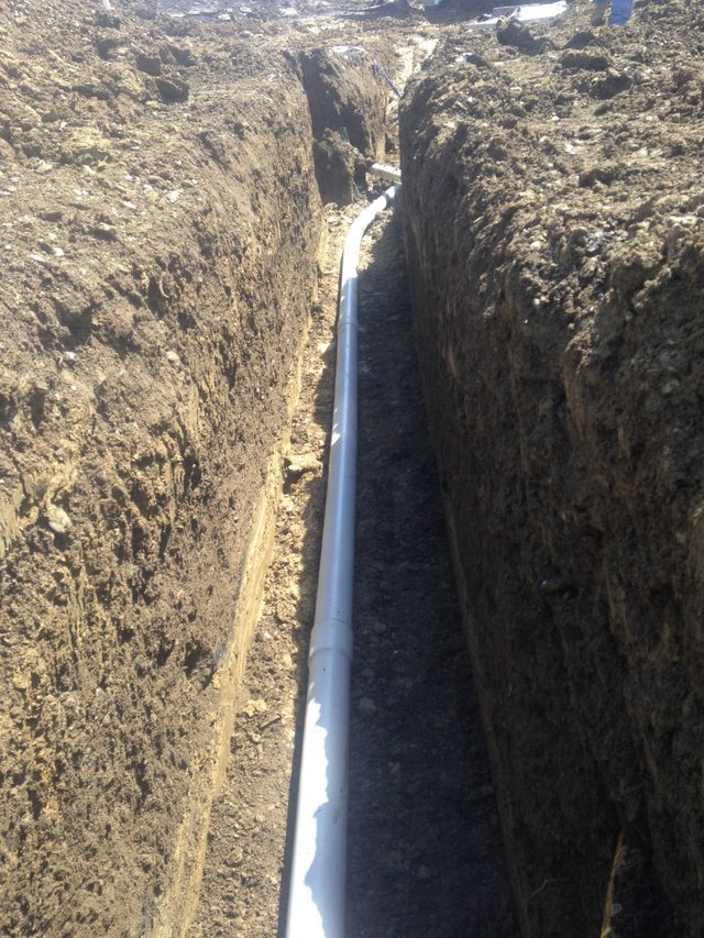 Long White Pipe — Cranesville, PA — Brandon C. Kennedy Construction & Excavating