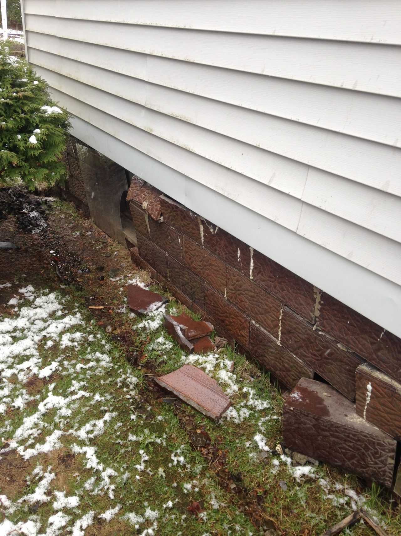 Damaged Foundation — Cranesville, PA — Brandon C. Kennedy Construction & Excavating