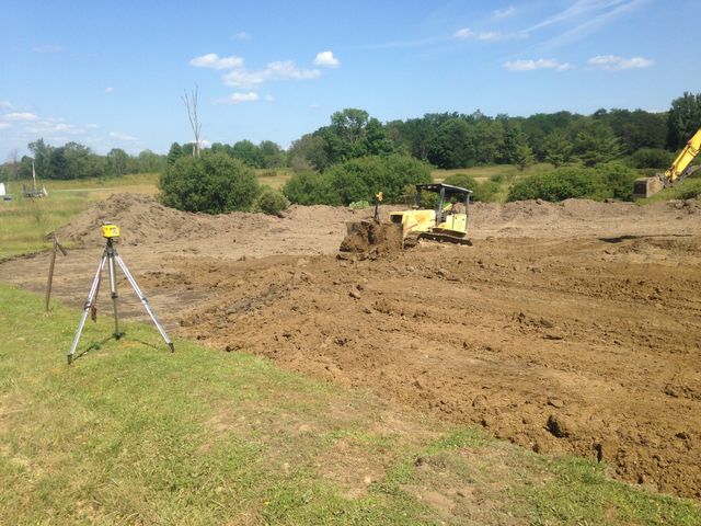 Excavating Area For New Ponds — Cranesville, PA — Brandon C. Kennedy Construction & Excavating
