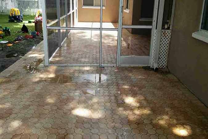 After Cleaning the floor — Pressure Washing in Tampa Bay, FL