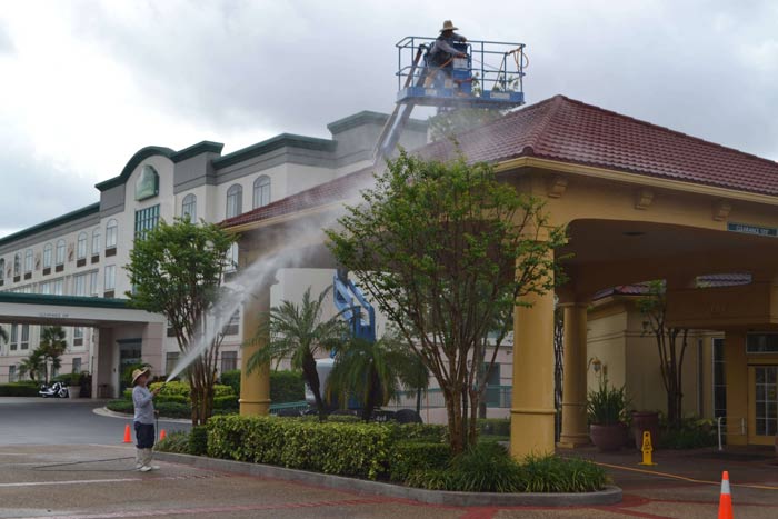 Roof cleaning using water pressure — Pressure Cleaning in Seffner, FL