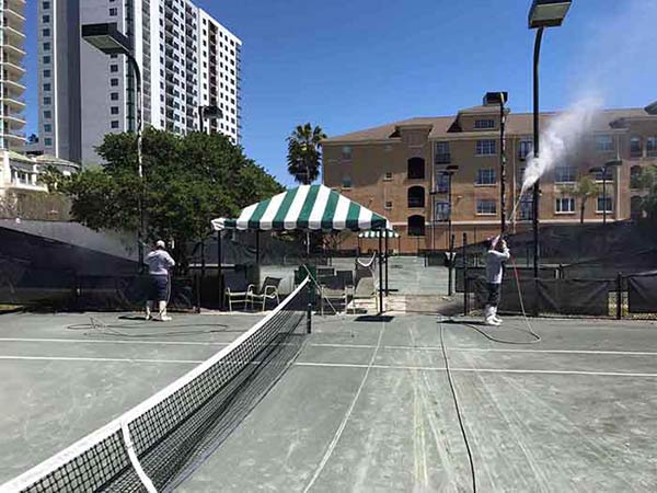 Tennis Court Cleaning & Restoration, Integrity Pressure Cleaning