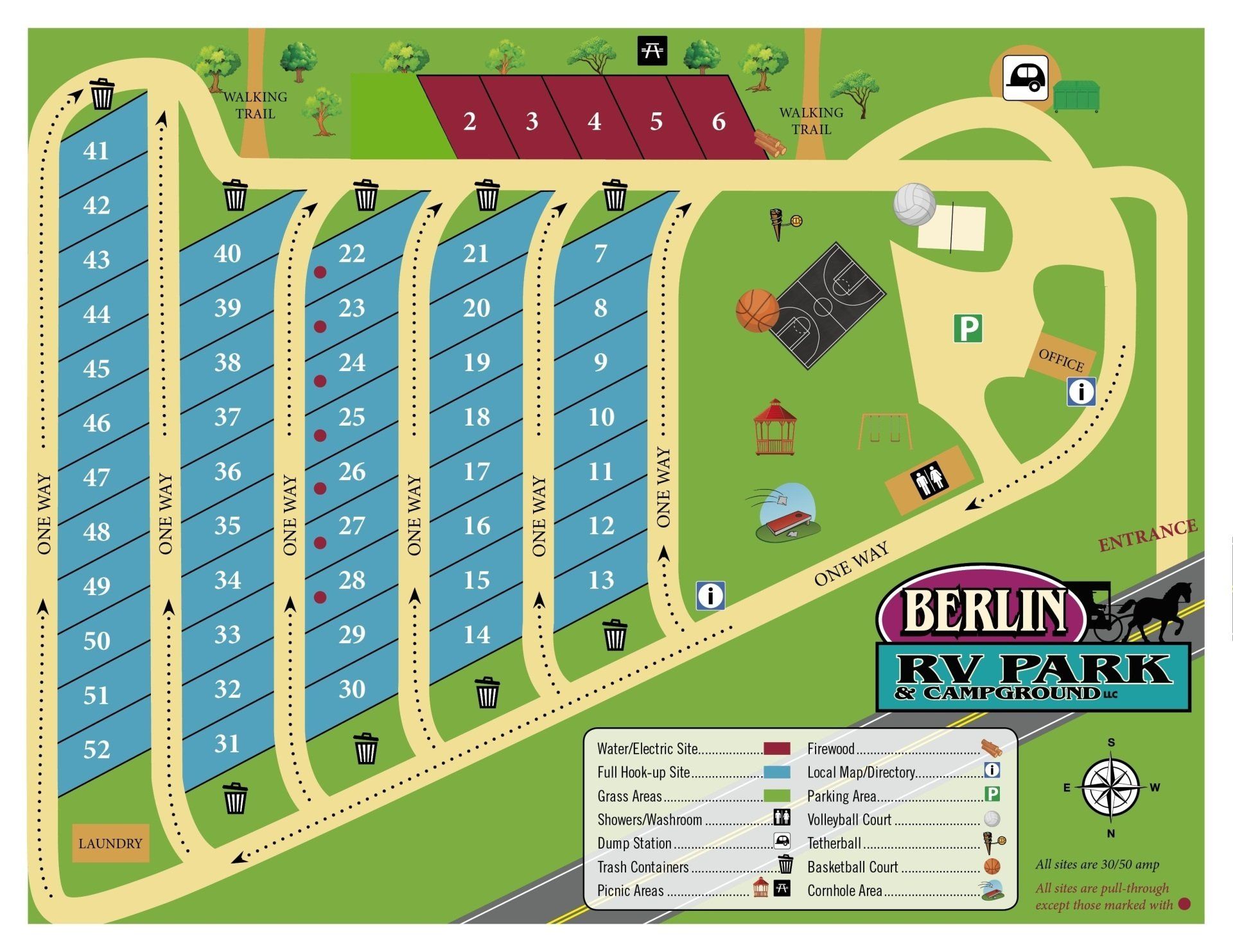 Berlin RV Park & Campground Park Map RV Park Near Amish Country