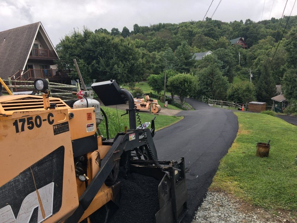 Seal Coating The Road - Zionville, North Carolina - Sterling McDiarmid Paving Co., Inc.