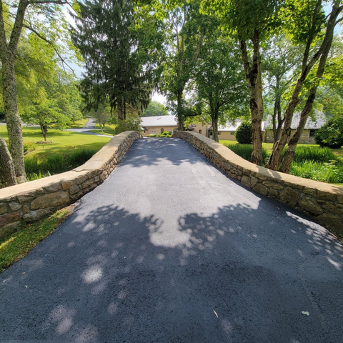 Quality View Of A Paved Road In A Parking Lot - Zionville, North Carolina - Sterling McDiarmid Paving Co., Inc.
