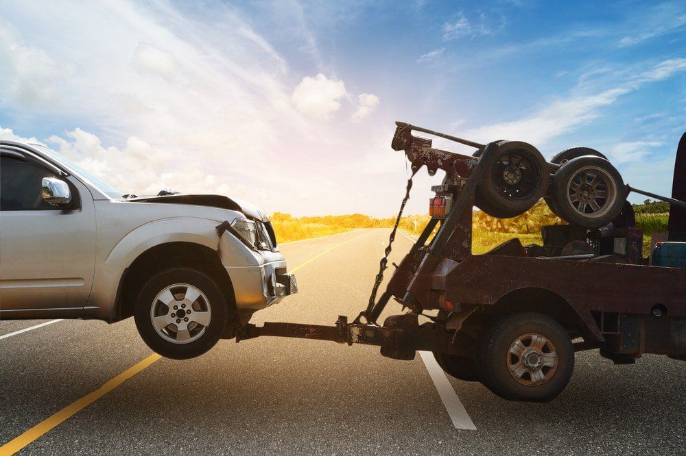 Damaged Vehicle — Towing Services in Innisfail, QLD