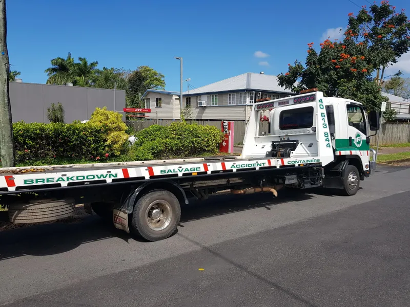 Breakdown tow truck on road — Towing Services in Tully, QLD