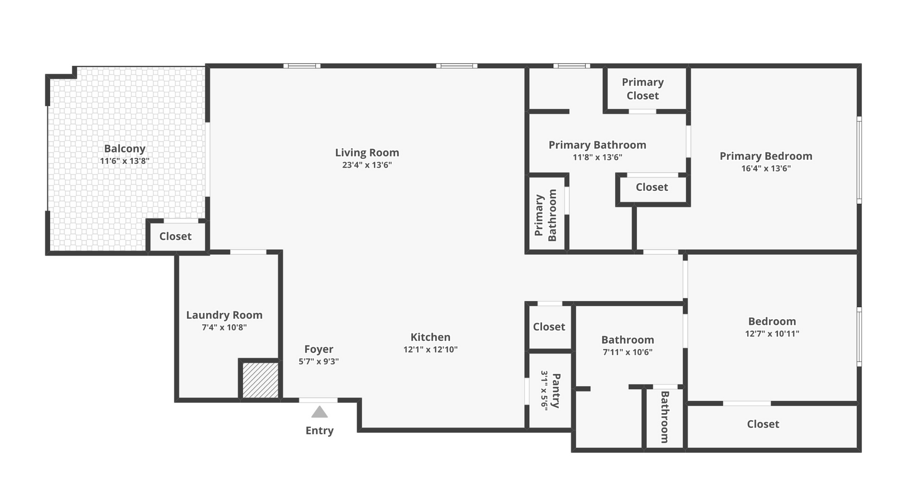 A black and white floor plan of a house.