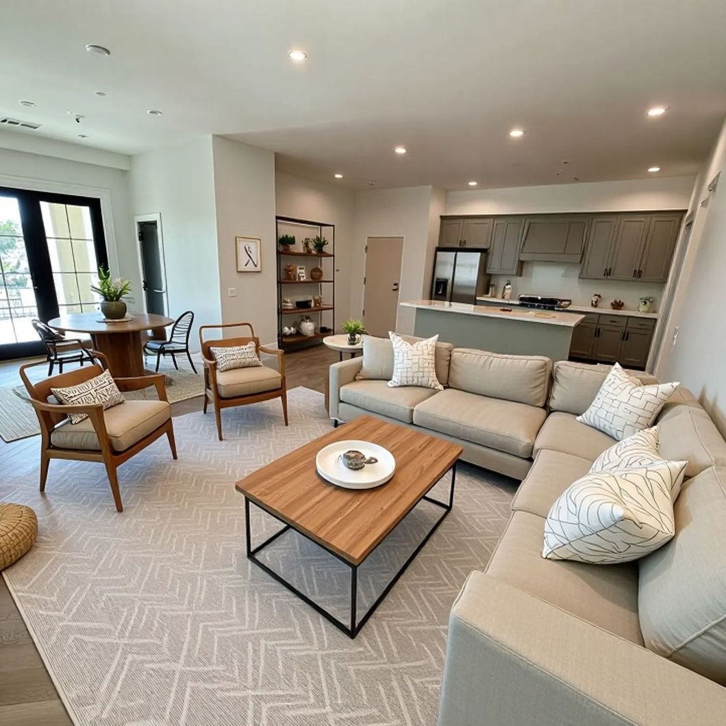 Interior photo of a modern bedroom