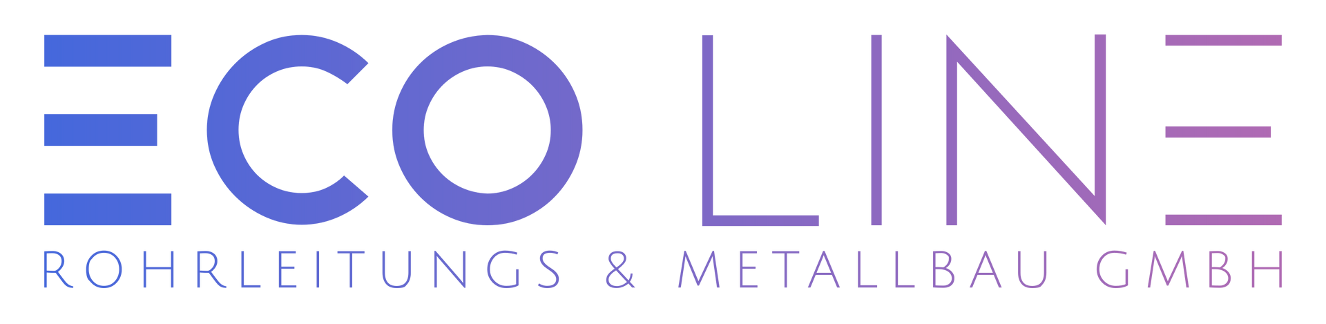 The logo for eco line rohrleitungs & metallbau gmbh