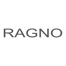 Logo per Ragno, testo grigio su sfondo bianco.