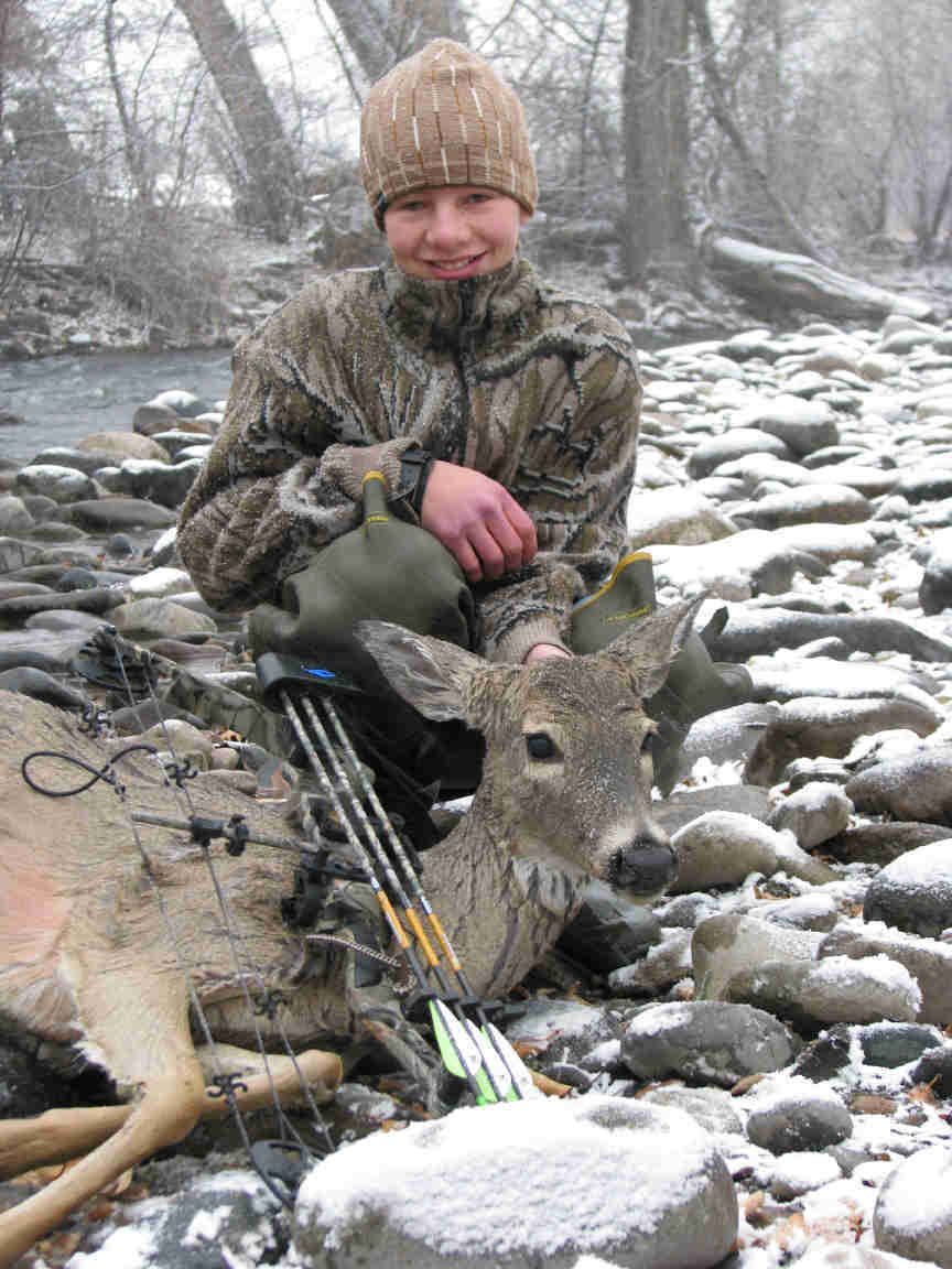 Zane's 1st Archery Deer