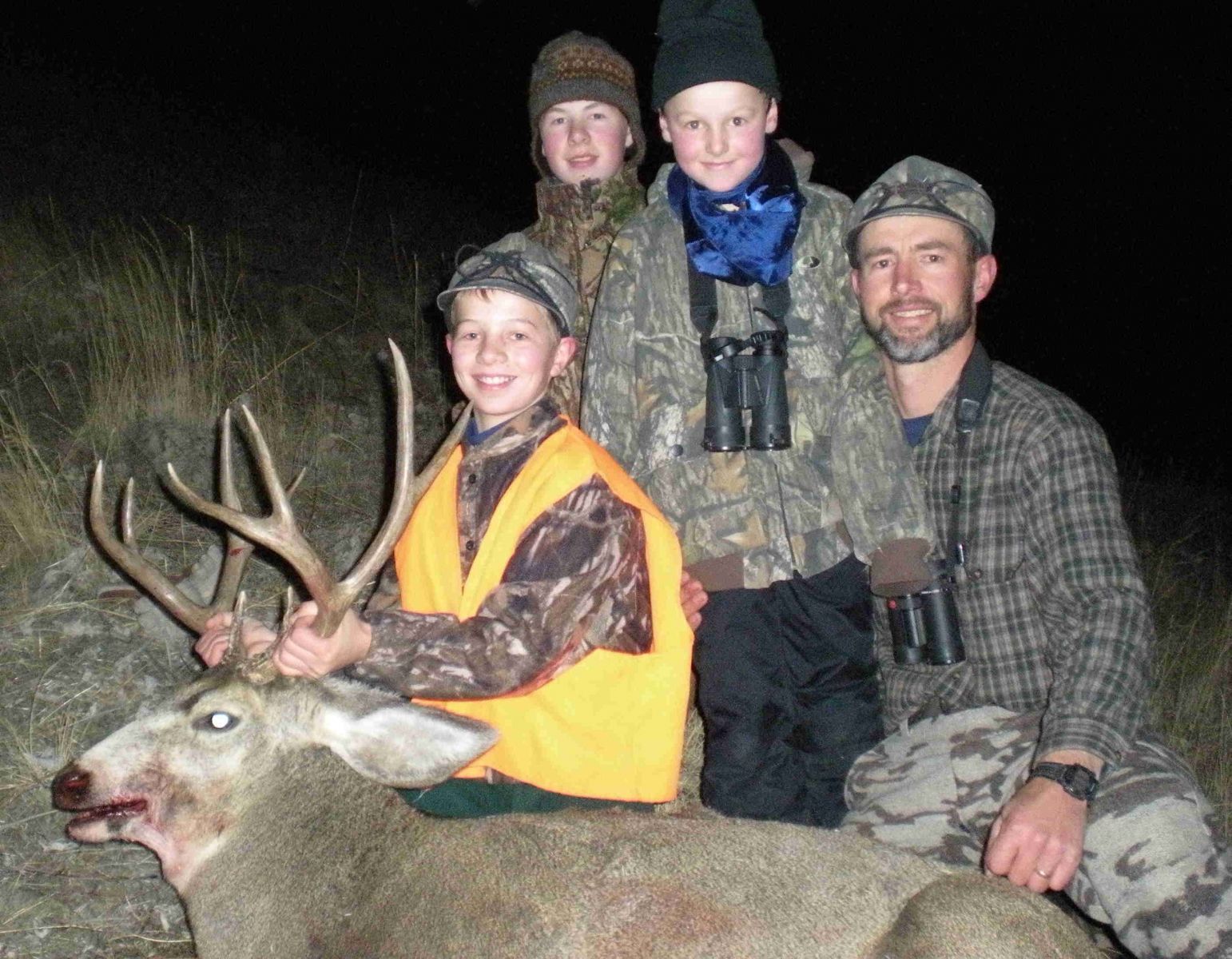 The whole family got to go on the birthday hunt!