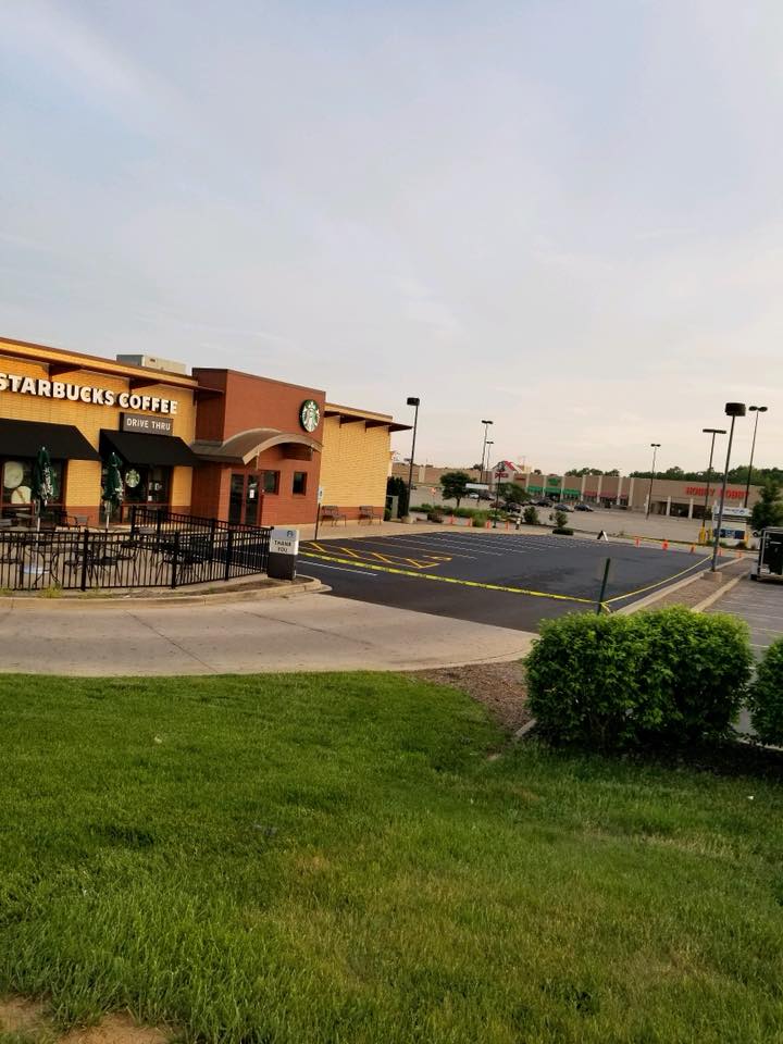 Starbucks' Parking Space | East Peoria, IL | Pete George & Son Blacktop