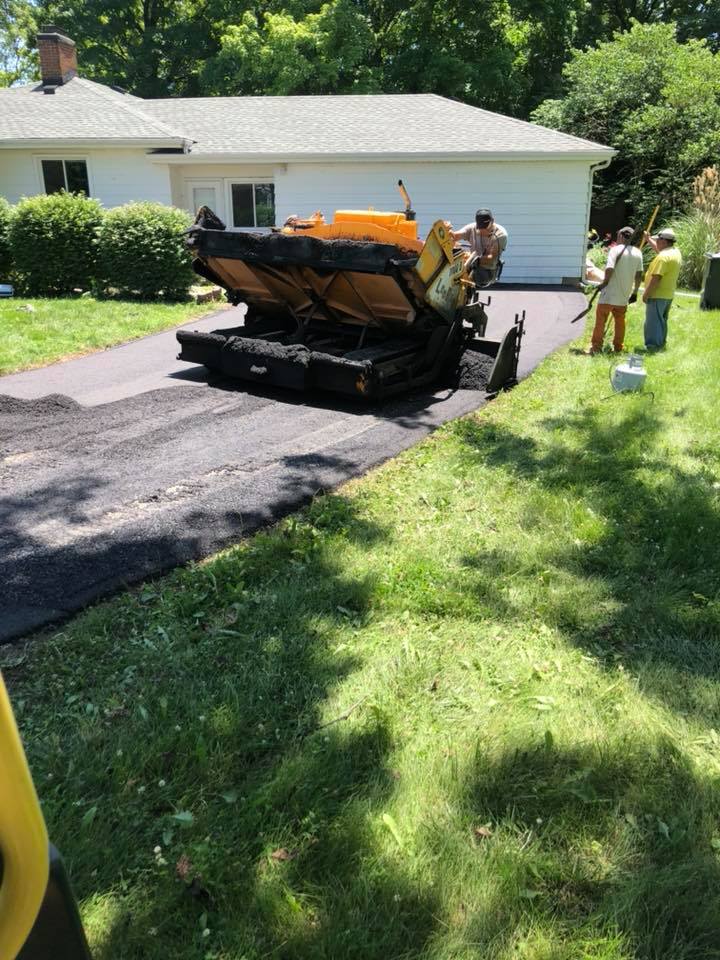 Machine Operated Applying Asphalt | East Peoria, IL | Pete George & Son Blacktop