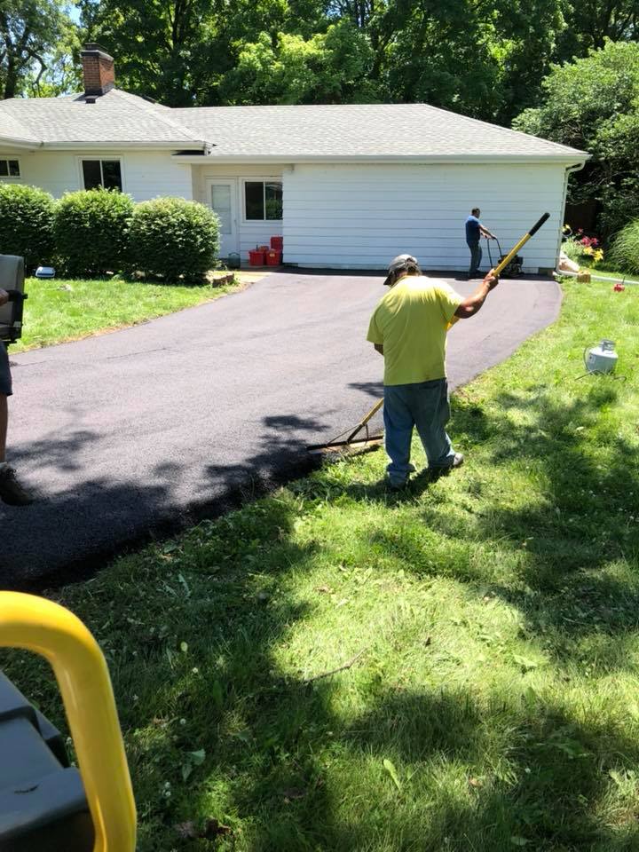 People Finishing Up The Work | East Peoria, IL | Pete George & Son Blacktop