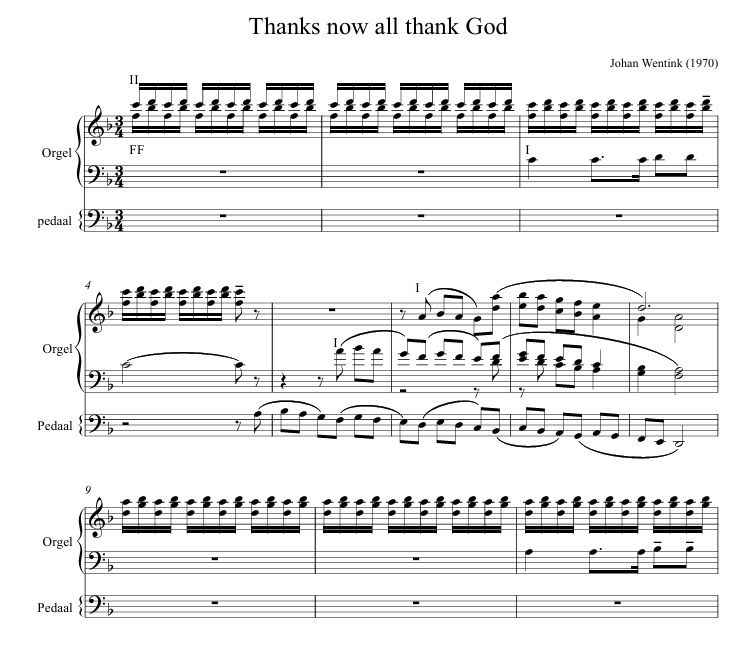 Dank, dank nu allen God