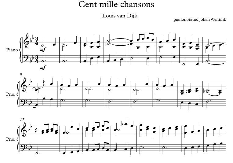 Cent mille chansons