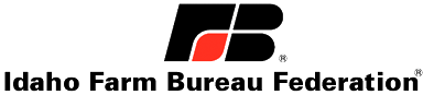The Idaho Farm Bureau Federation logo featuring stylized black letters 