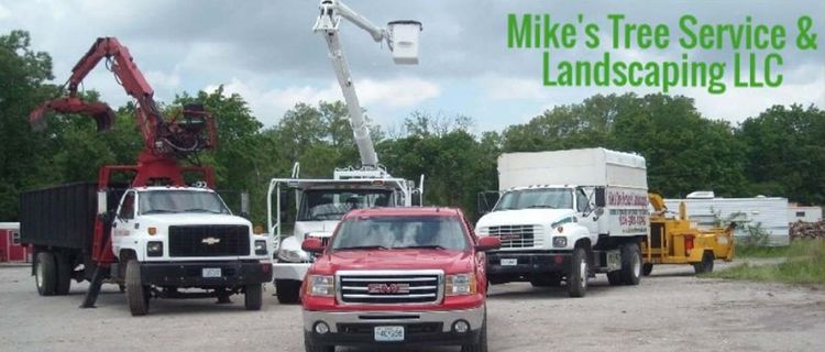 Mikes Tree Service & Landscaping LLC Trucks — Mikes Tree Service in Raymore, MO