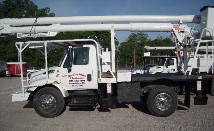 White Truck — Mikes Tree Service in Raymore, MO