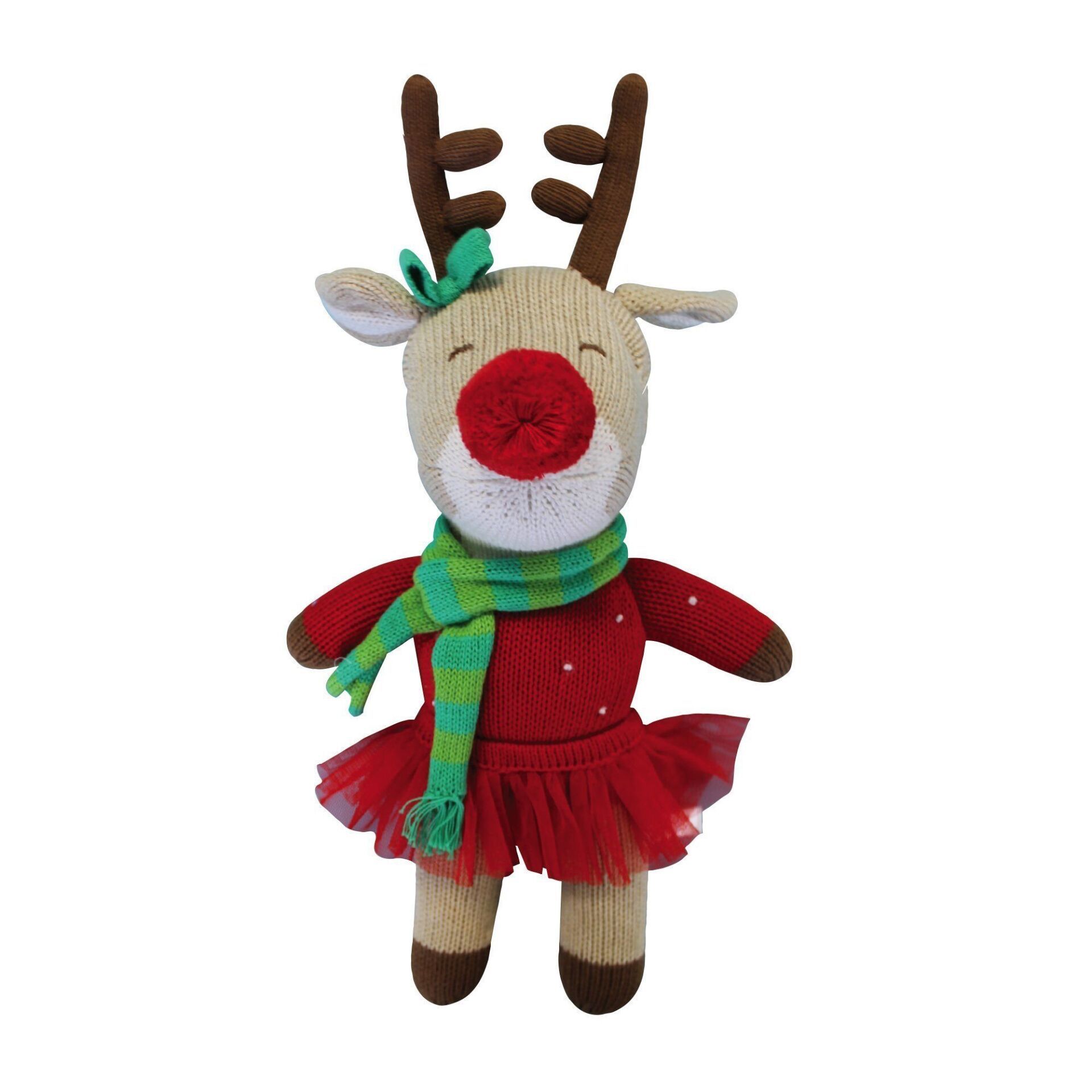 Ruby the Reindeer Knit Doll