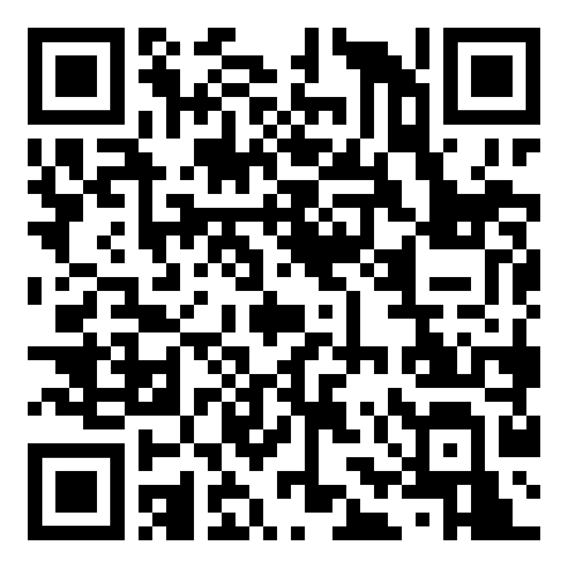 A black and white qr code on a white background.