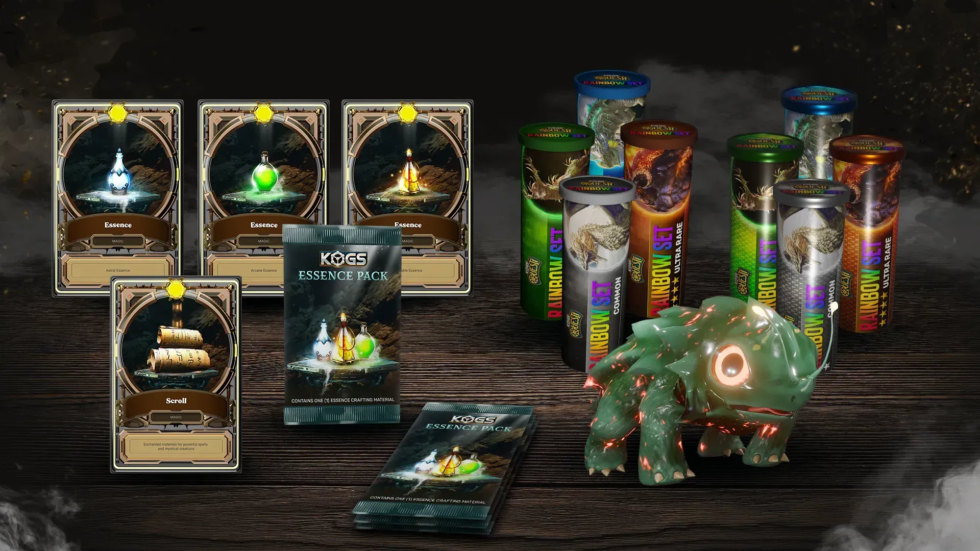 Crafting essence pack materials and a RFOX VALT companion pet