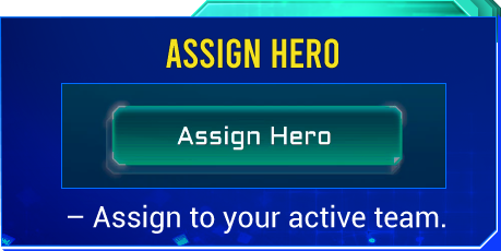 Assign hero description on profile of the KOGs: QUEST! gameplay