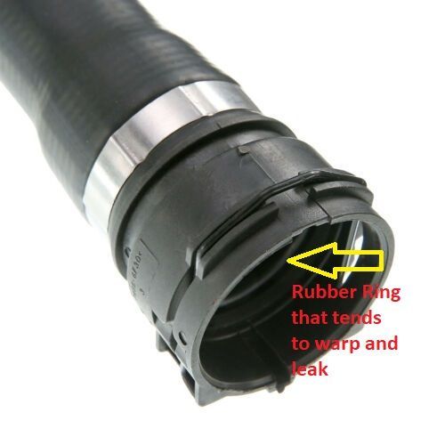 A close up of a rubber ring that tends to warp and leak