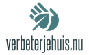 Een logo voor verboterijehuis.nu met een hand en een blad