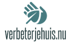 Een logo voor verboterijehuis.nu met een hand en blad