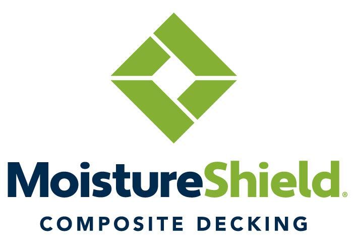 A logo for moisture shield composite decking