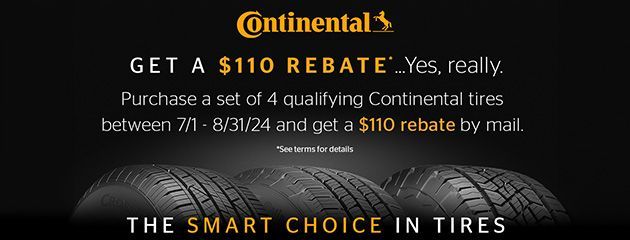 Continental Tire Coupon | Seal's Tire & Auto Repair