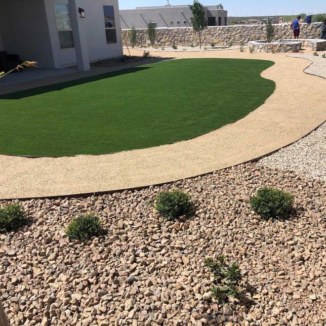 New Maintenance Backyard — Las Cruces, NM — CN Landscaping