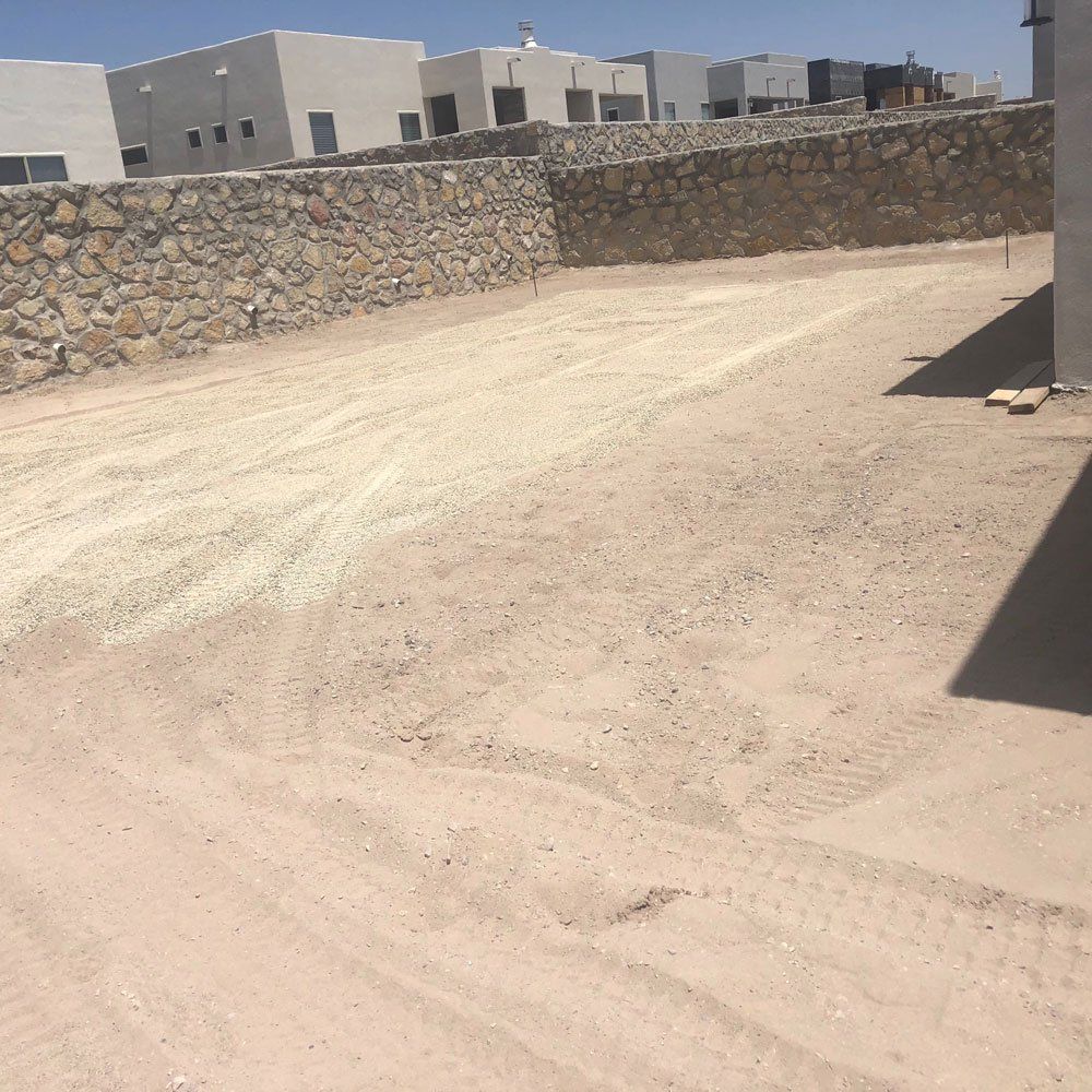 Empty Backyard — Las Cruces, NM — CN Landscaping