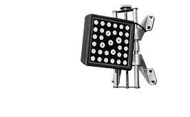 Black and silver automotive wheel alignment sensor mounted on a bracket. | Dave Muller Automotive & Trailer