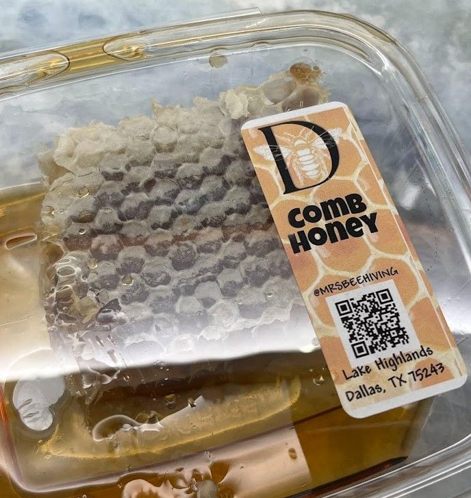 Whole honeycomb frame filled with pure raw honey, perfect for fresh honey lovers.