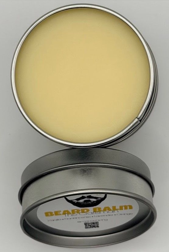 Beard balm texture – small batch beeswax beard balm