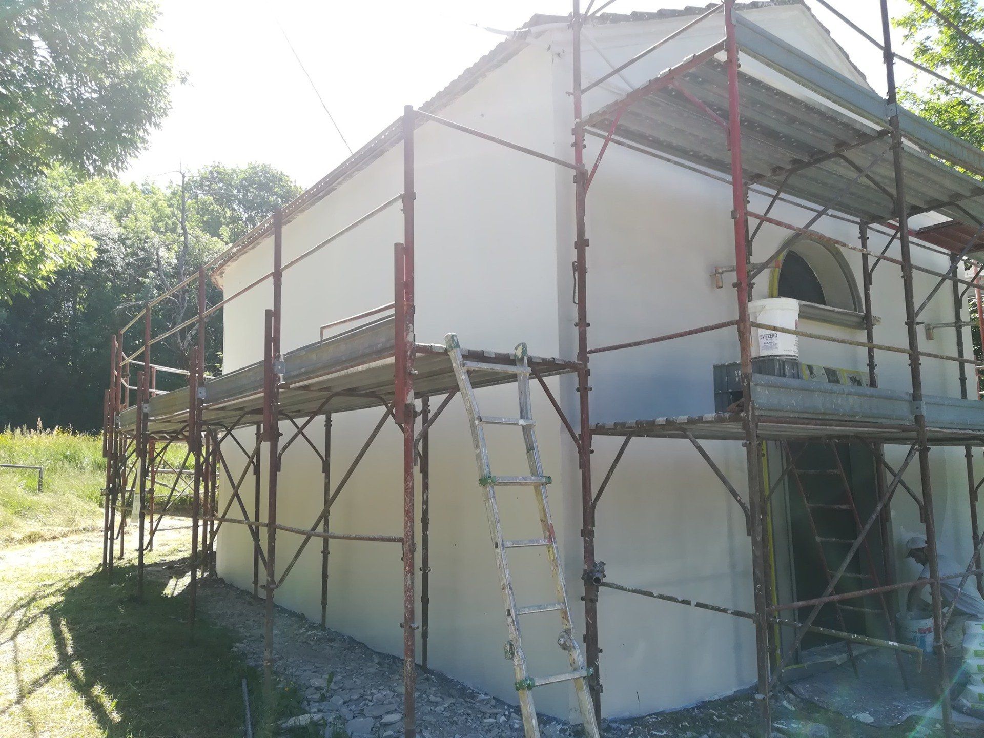 Impalcature su edificio