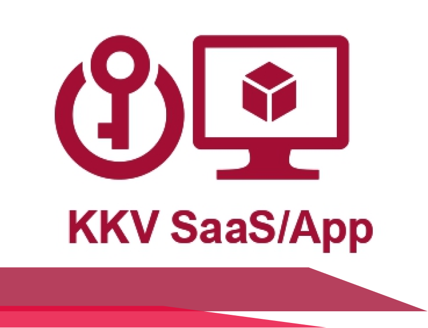 A logo for a company called kkv saas / app
