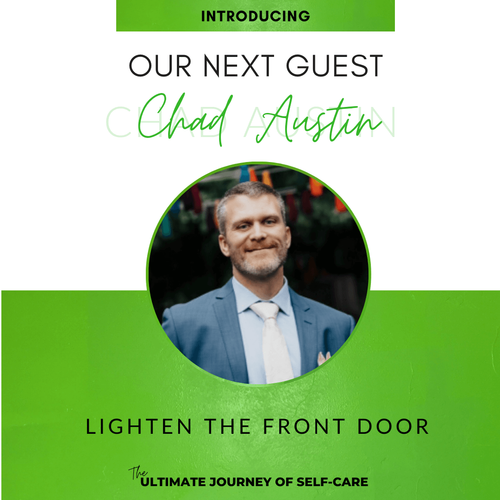 A man in a suit and tie is standing in a circle on a green background.